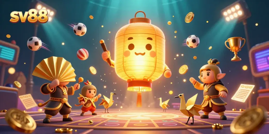 Engage with sv88's vibrant gaming spirit, showcasing dynamic characters and thrilling sports elements.